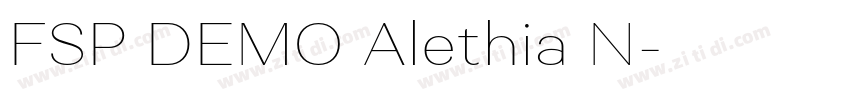 FSP DEMO Alethia N字体转换 FSP DEMO Alethia N字体转换